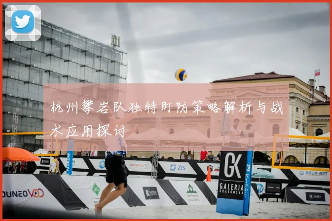 杭州攀岩队独特盯防策略解析与战术应用探讨