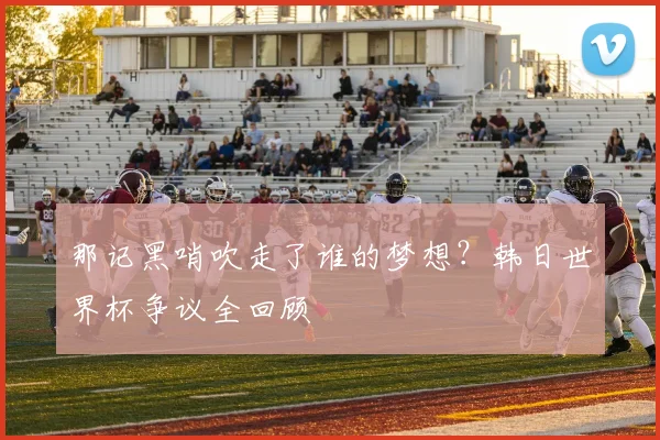 那记黑哨吹走了谁的梦想？韩日世界杯争议全回顾